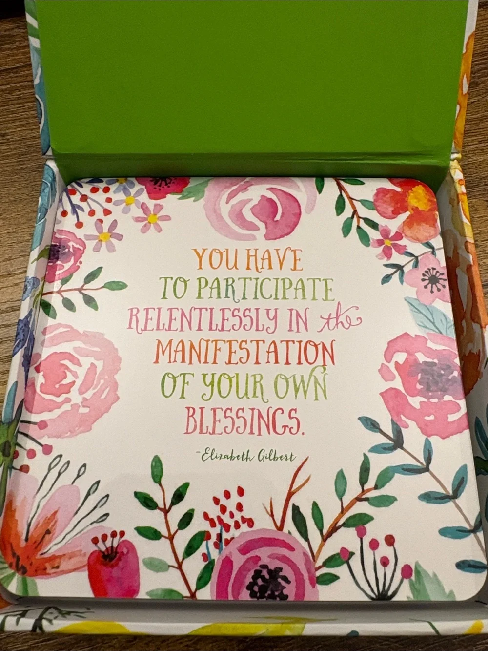 Inspirational Floral Insight cards She Believed She Could, So She Did